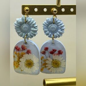 Vintage Acrylic Resin Earrings
